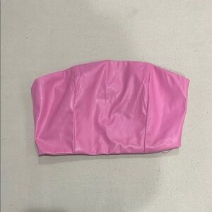 Pink Strapless Boutique Brand Top